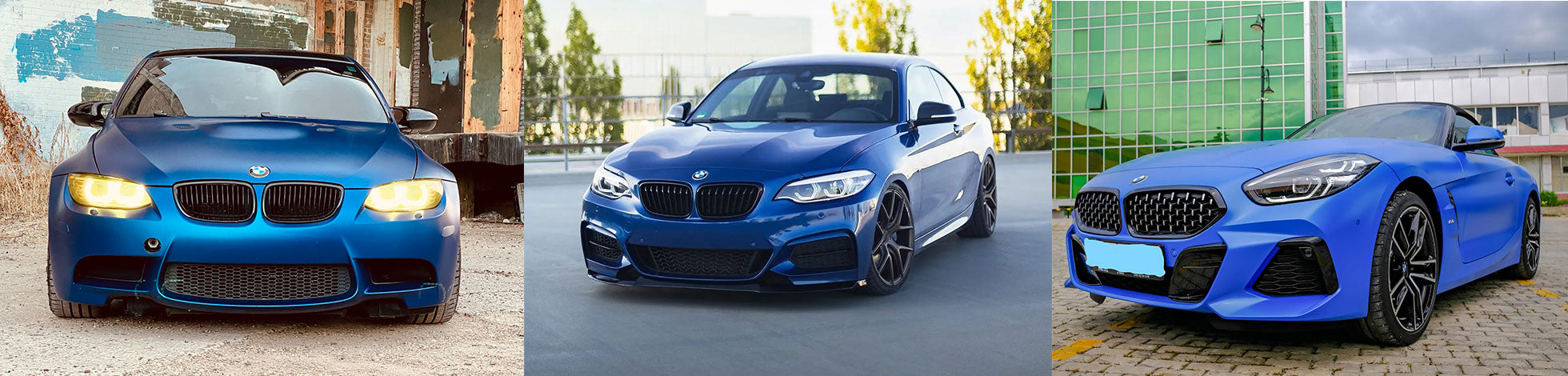 Blue BMW Wrap