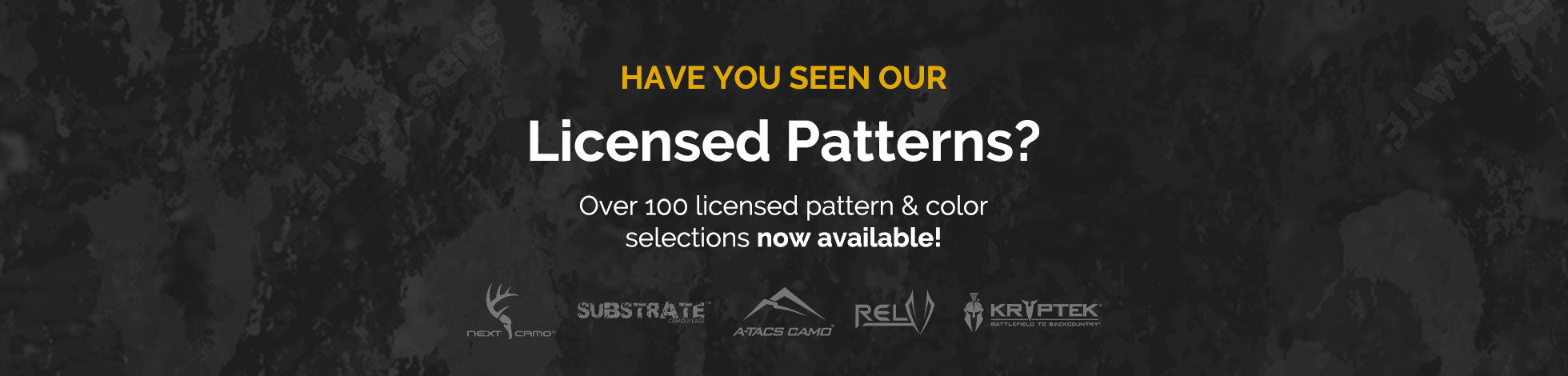 Licensed Camo Vinyl Wrap Patterns