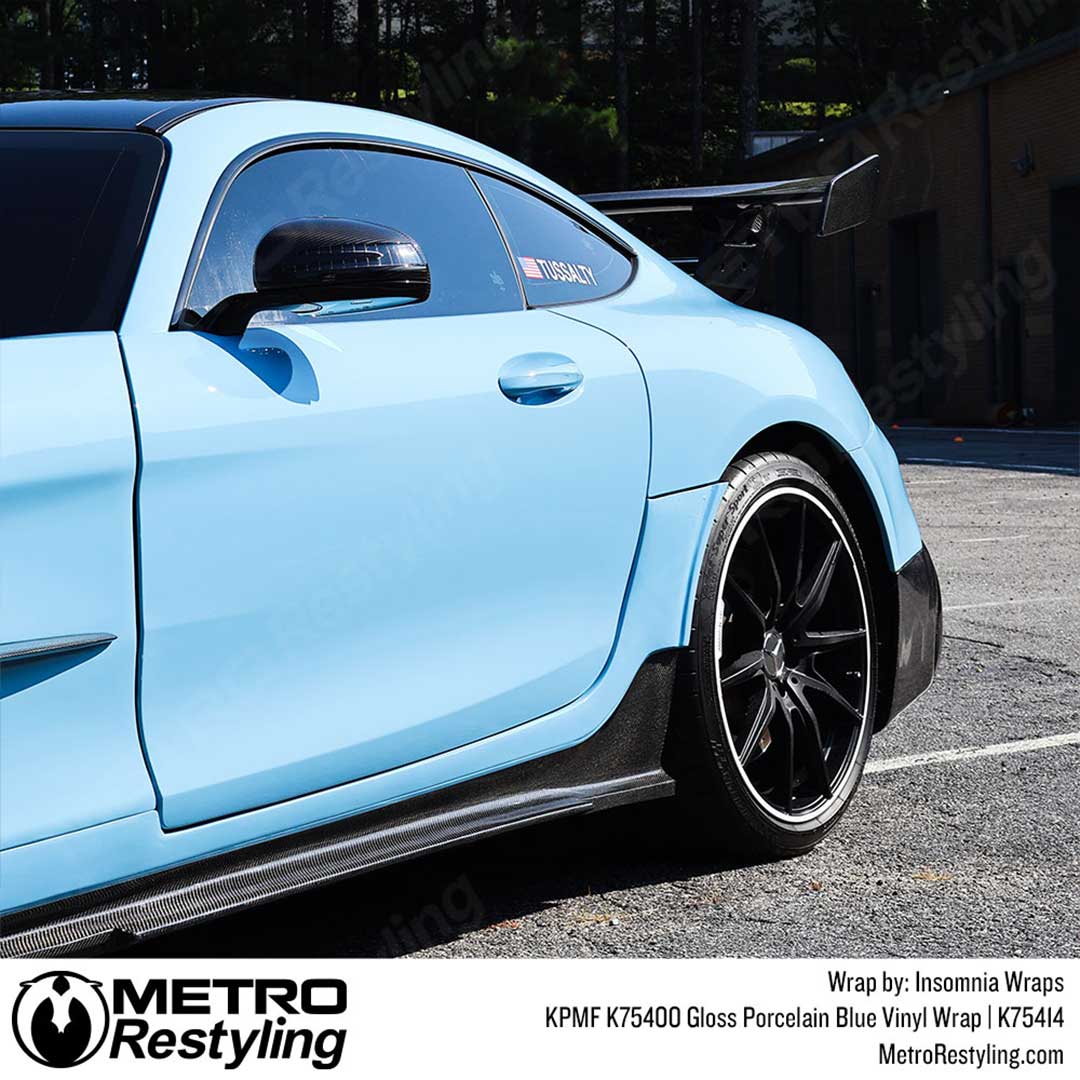 KPMF K75400 Gloss Porcelain Blue Vinyl Wrap | K75414