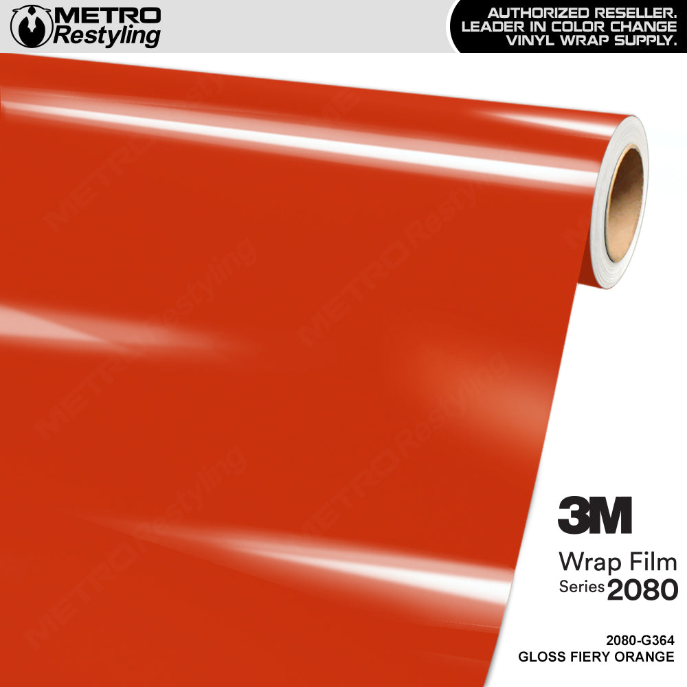3M 2080 Gloss Fiery Orange Vinyl Wrap | G364