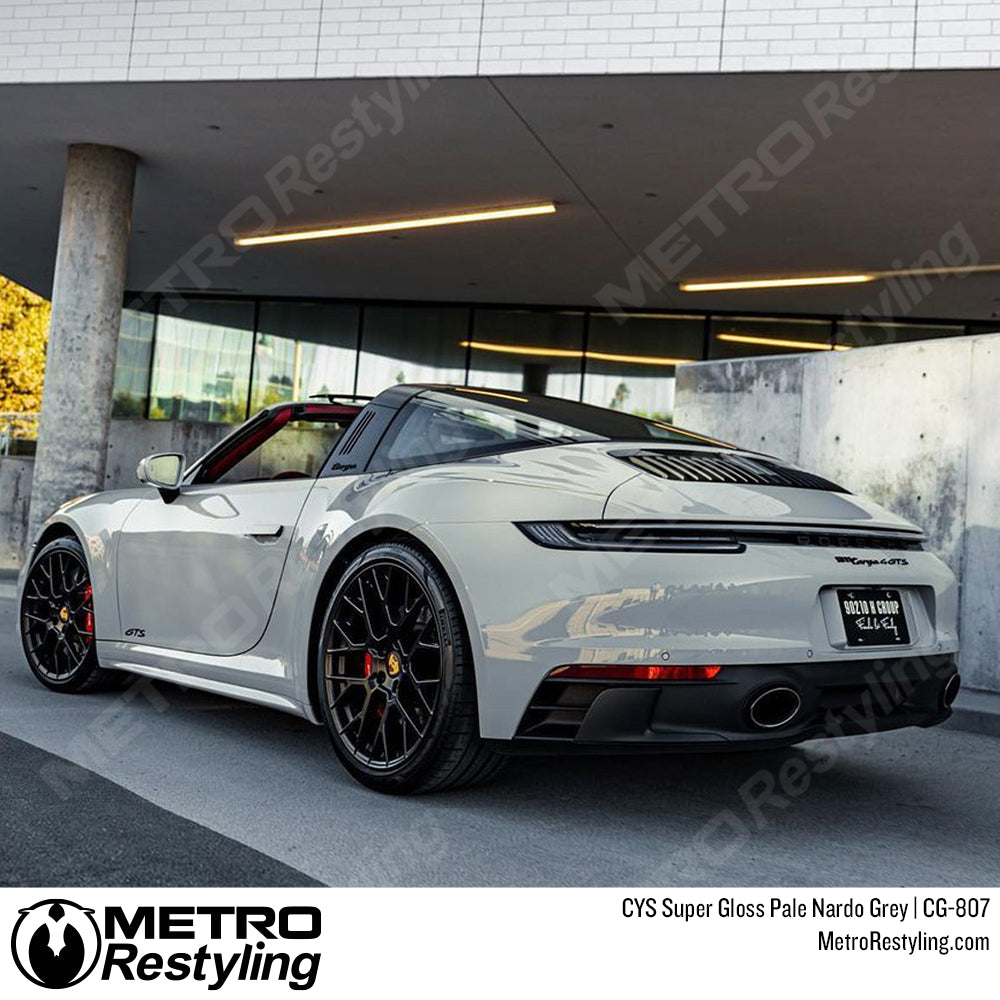 CYS Super Gloss Pale Nardo Grey Vinyl Wrap | CG-807