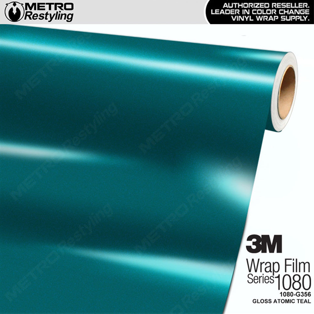 3M 1080 Gloss Atomic Teal Vinyl Wrap | G356 | BLOWOUT STOCK | (420 sq ft) | 241140