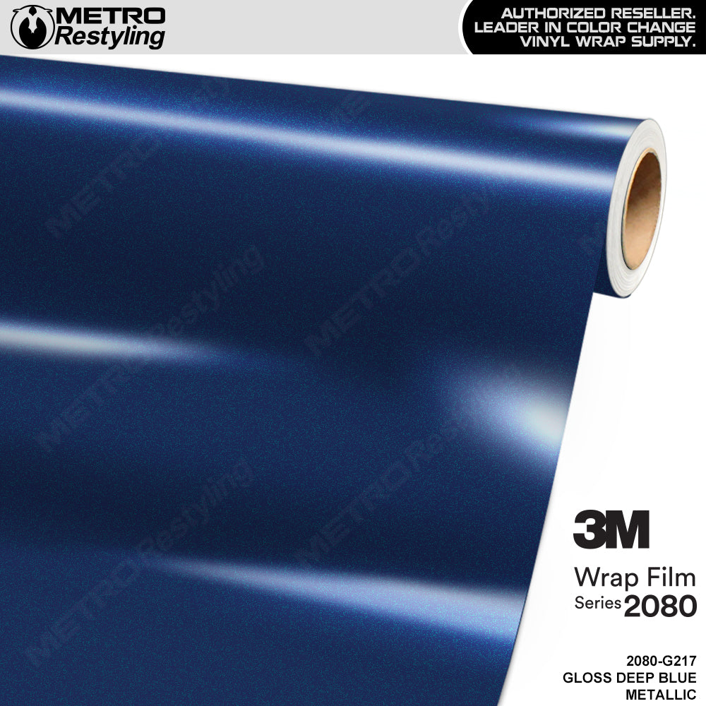 3M 2080 Gloss Deep Blue Metallic Vinyl Wrap