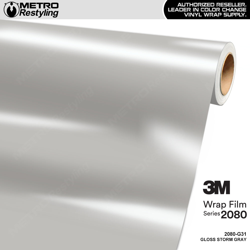 3M 2080 Gloss Storm Gray Vinyl Wrap
