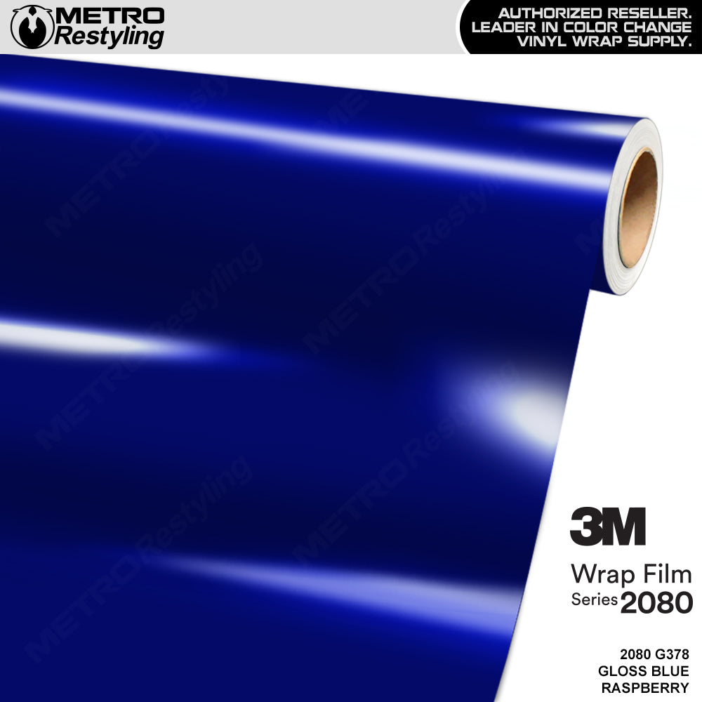 3M 2080 Gloss Blue Raspberry Vinyl Wrap | G378
