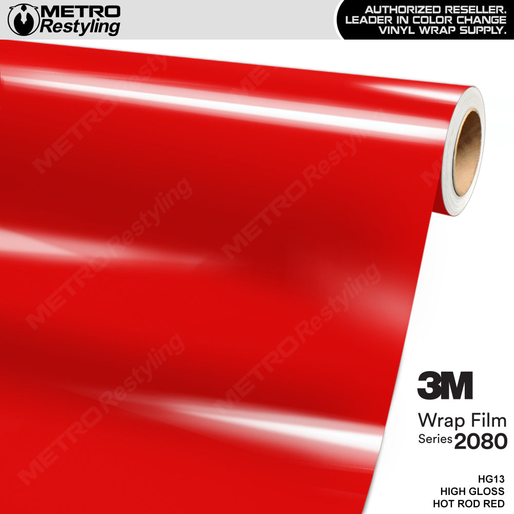 3M 2080 High Gloss Hot Rod Red Vinyl Wrap