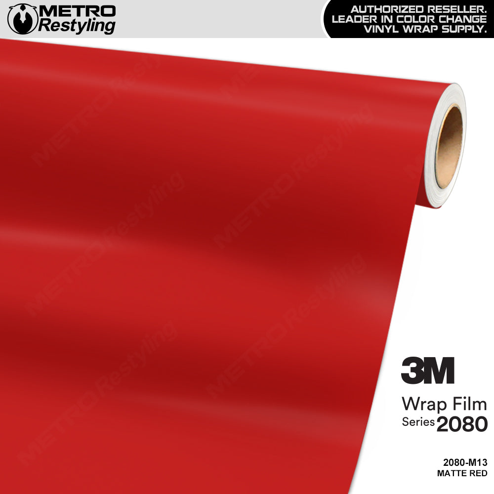 3M 2080 Matte Red Vinyl Wrap