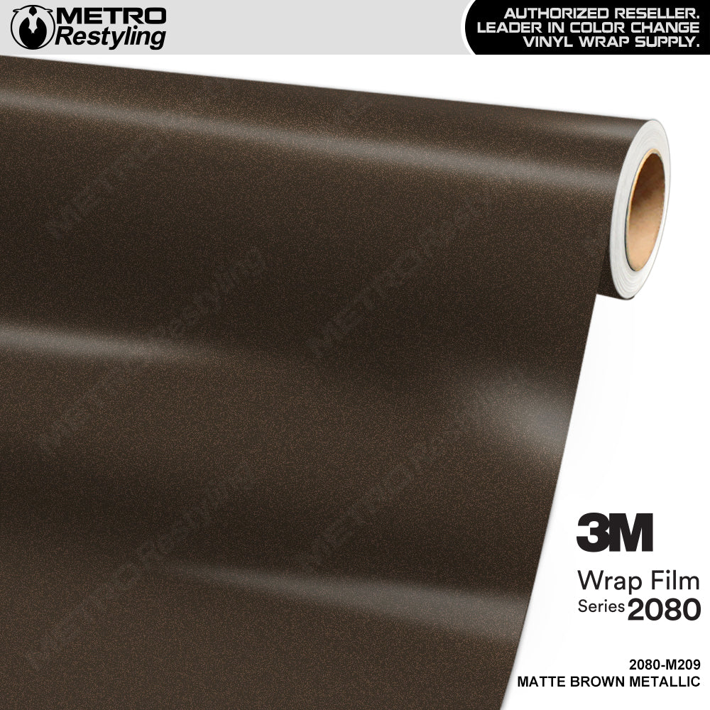 3M 2080 Matte Brown Metallic Vinyl Wrap