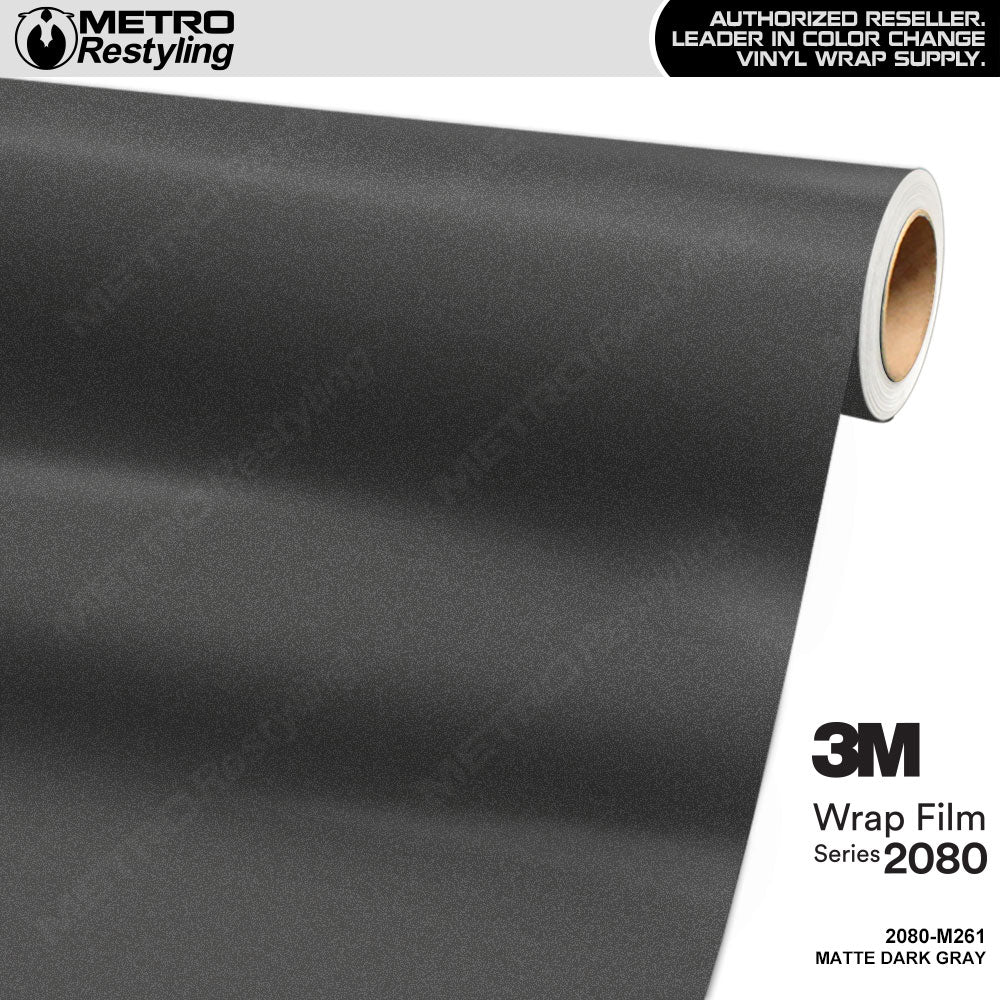 3M 2080 Matte Dark Gray Vinyl Wrap