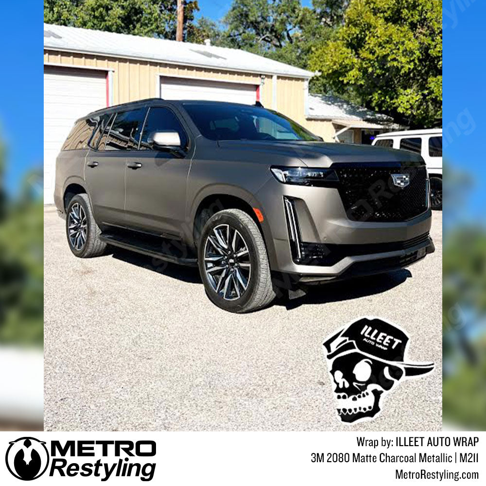 Cadillac Escalade Charcoal Vinyl Wrapped