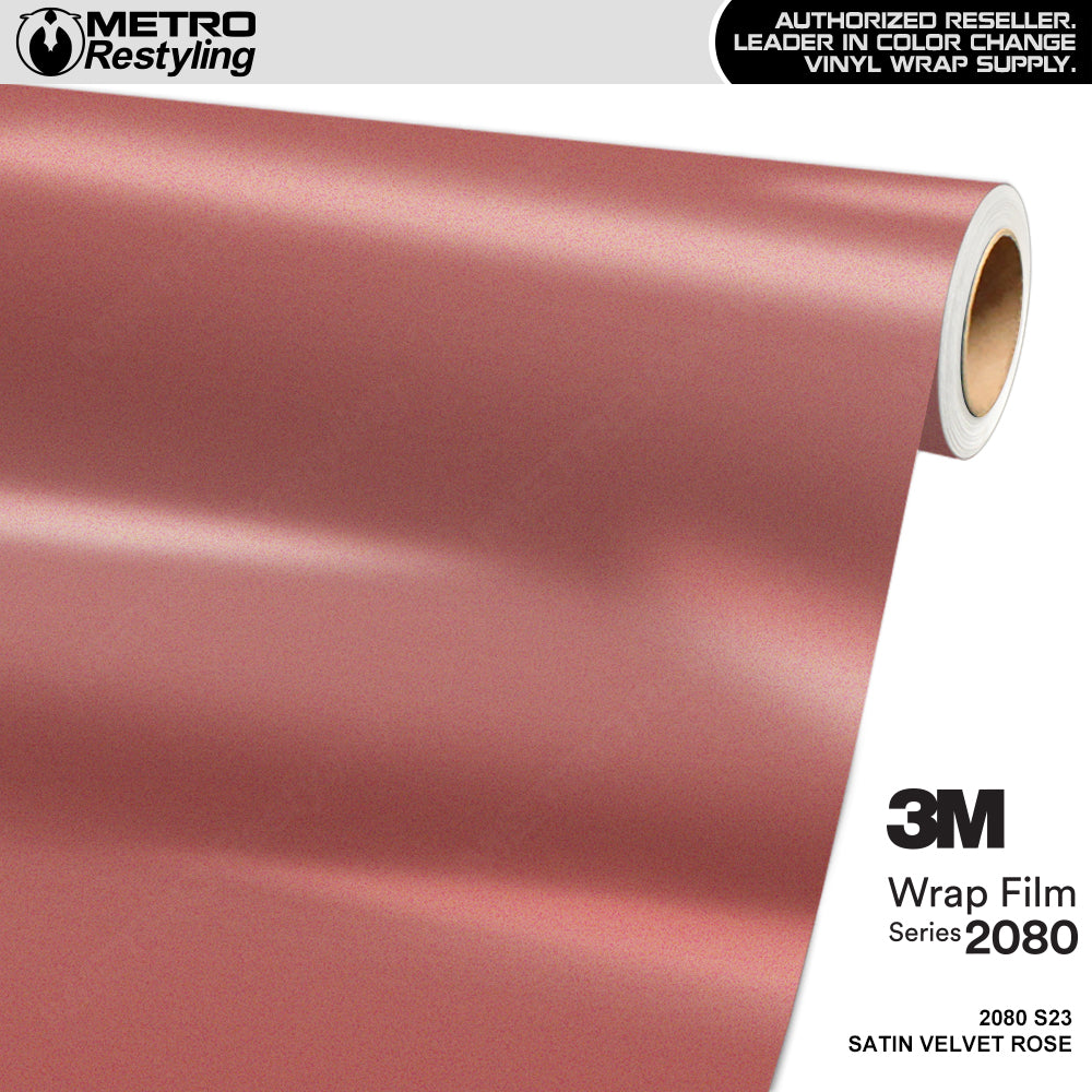 3M 2080 Satin Velvet Rose Vinyl Wrap | S23