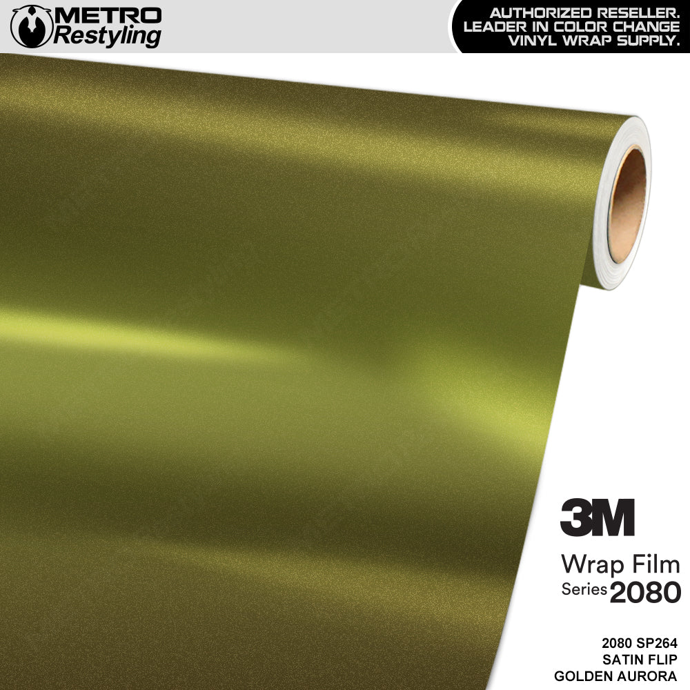 3M 2080 Satin Flip Golden Aura Vinyl Wrap