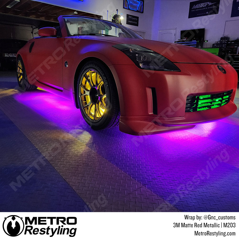 3M Matte Red Nissan 350Z Vinyl Wrap