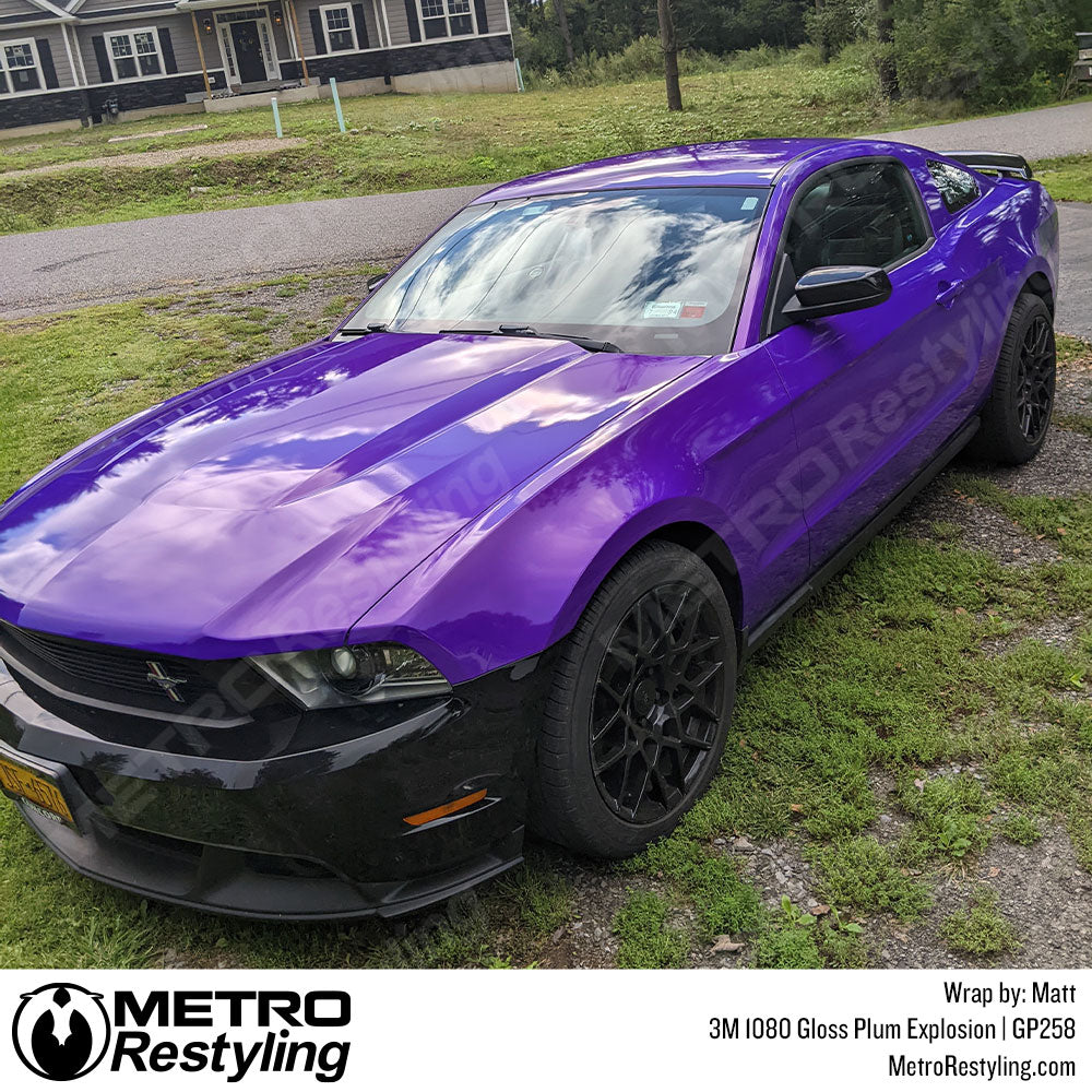 3M Gloss Plum Explosion Ford Mustang Vinyl Wrap