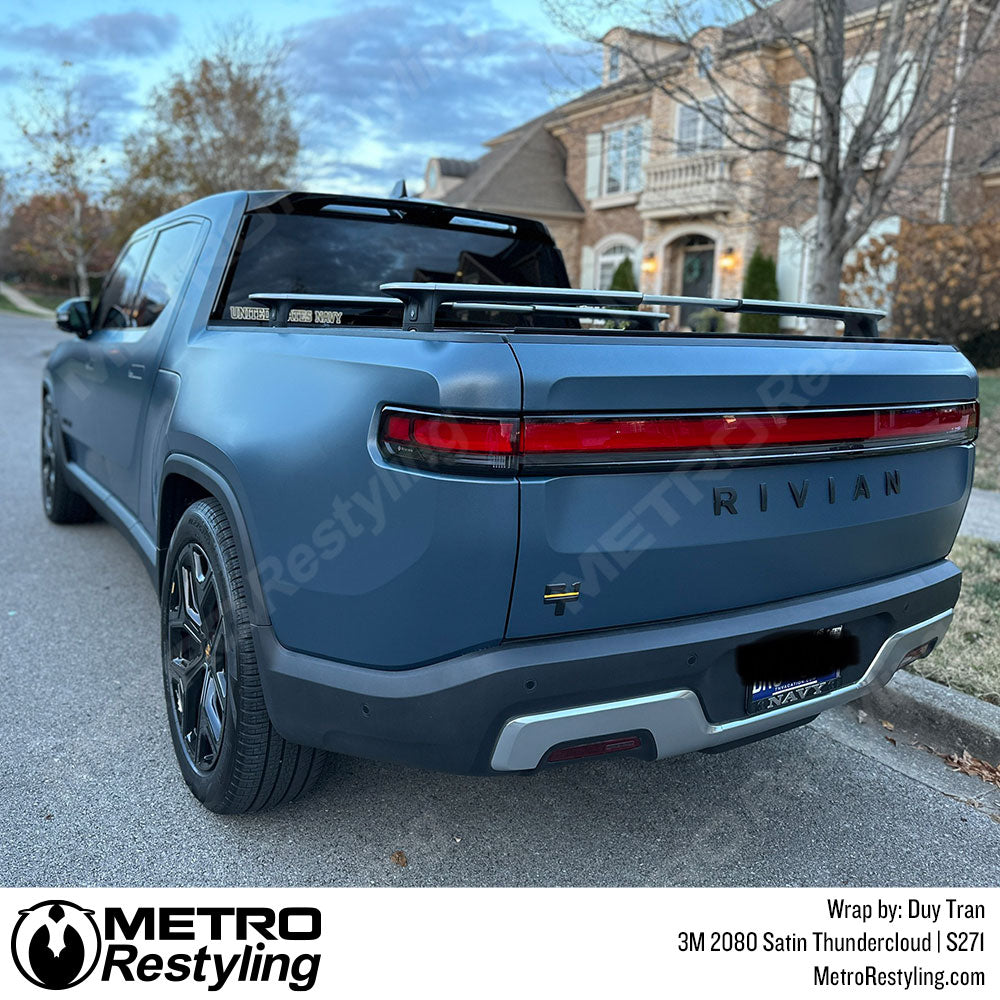 Satin Thundercloud Rivian Vinyl Wrap