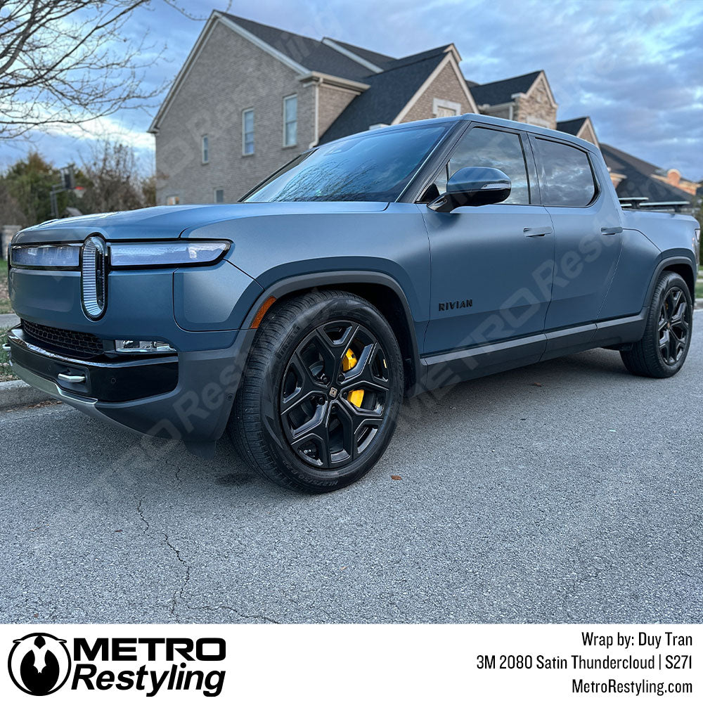 Satin Thundercloud Rivian Vinyl Wrap