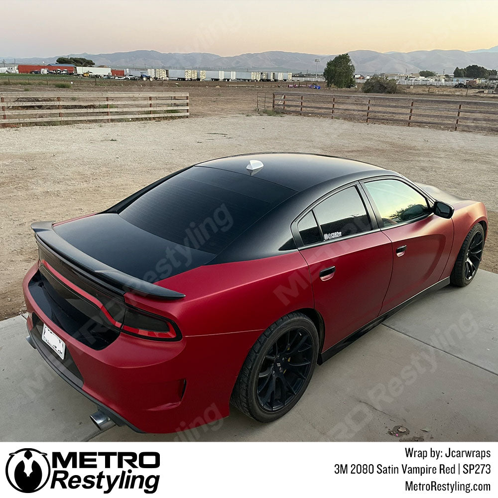 3M 2080 Satin Vampire Red Vinyl Wrap | SP273
