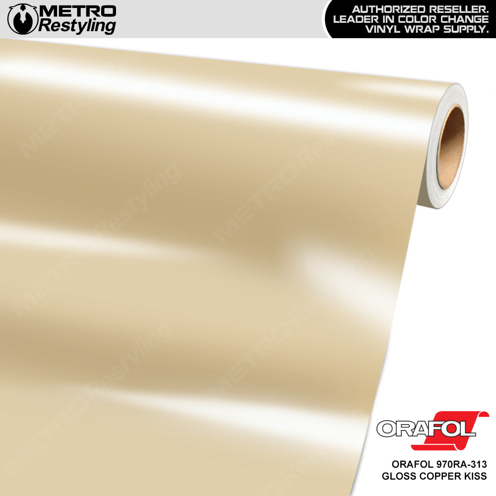 Orafol 970RA Gloss Copper Kiss Vinyl Wrap | 970RA-313