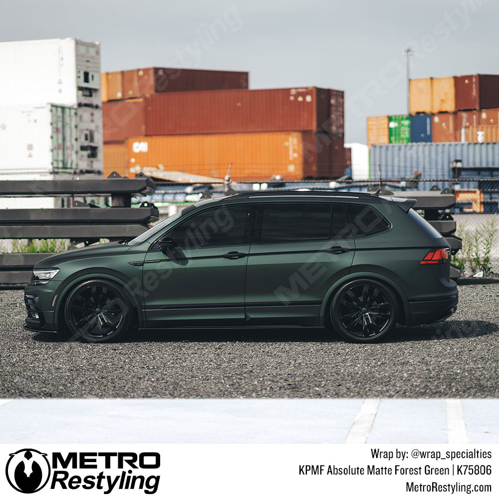Forest Green Car Wrap