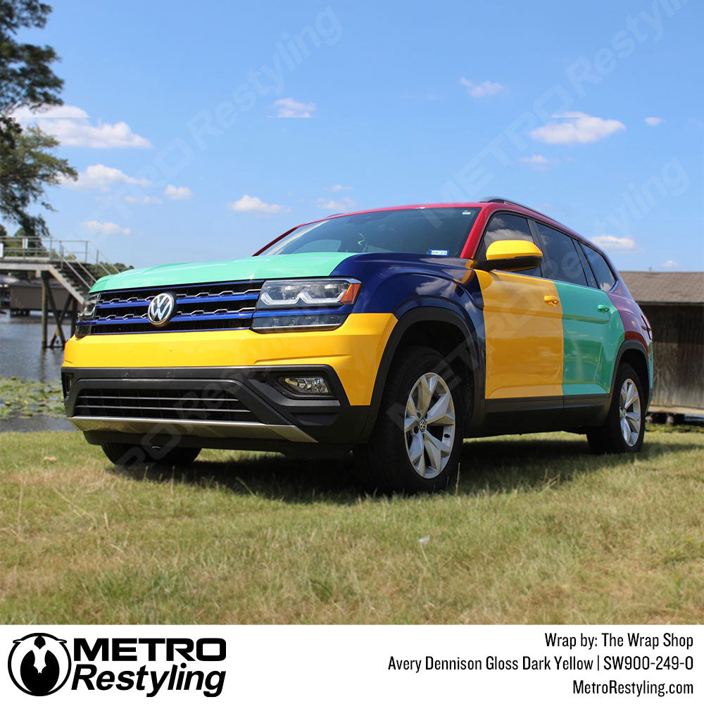 Dark Yellow Vinyl Car Wrap