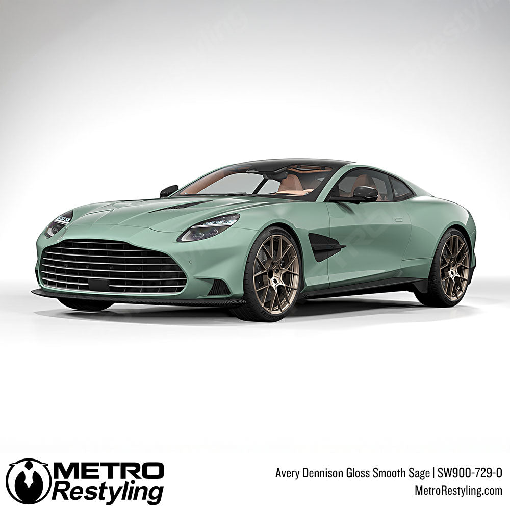 Avery Dennison SW900 Gloss Smooth Sage Vinyl Wrap | SW900-729-O