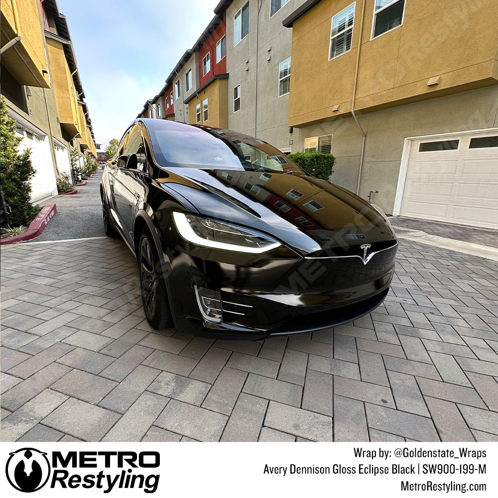 Avery Gloss Black Eclipse Tesla Wrap