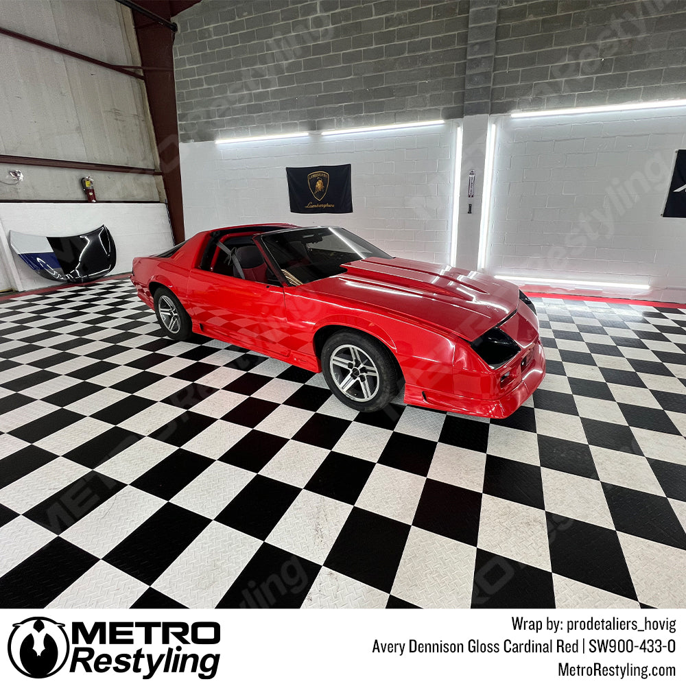 Gloss Cardinal Red Chevy Iroc Z Vinyl Wrap