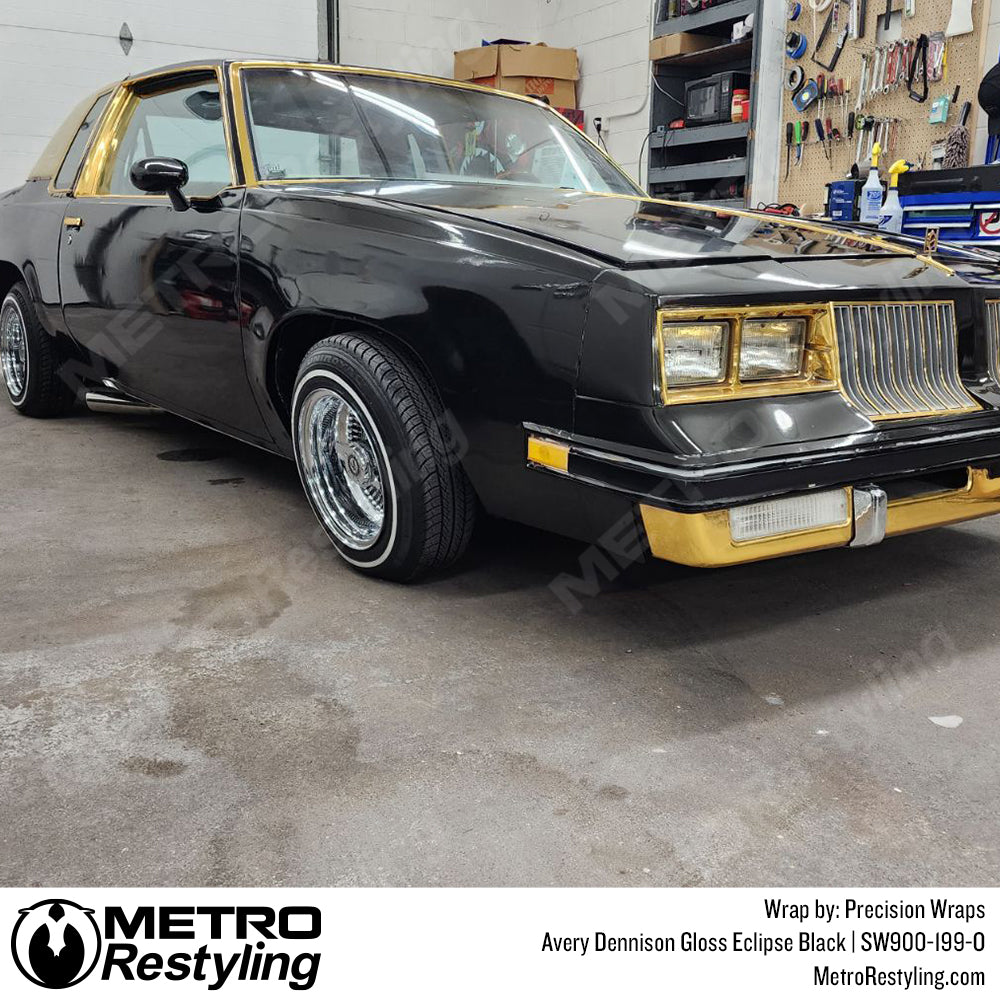 Gloss Eclipse Black Cutlass Vinyl Wrap