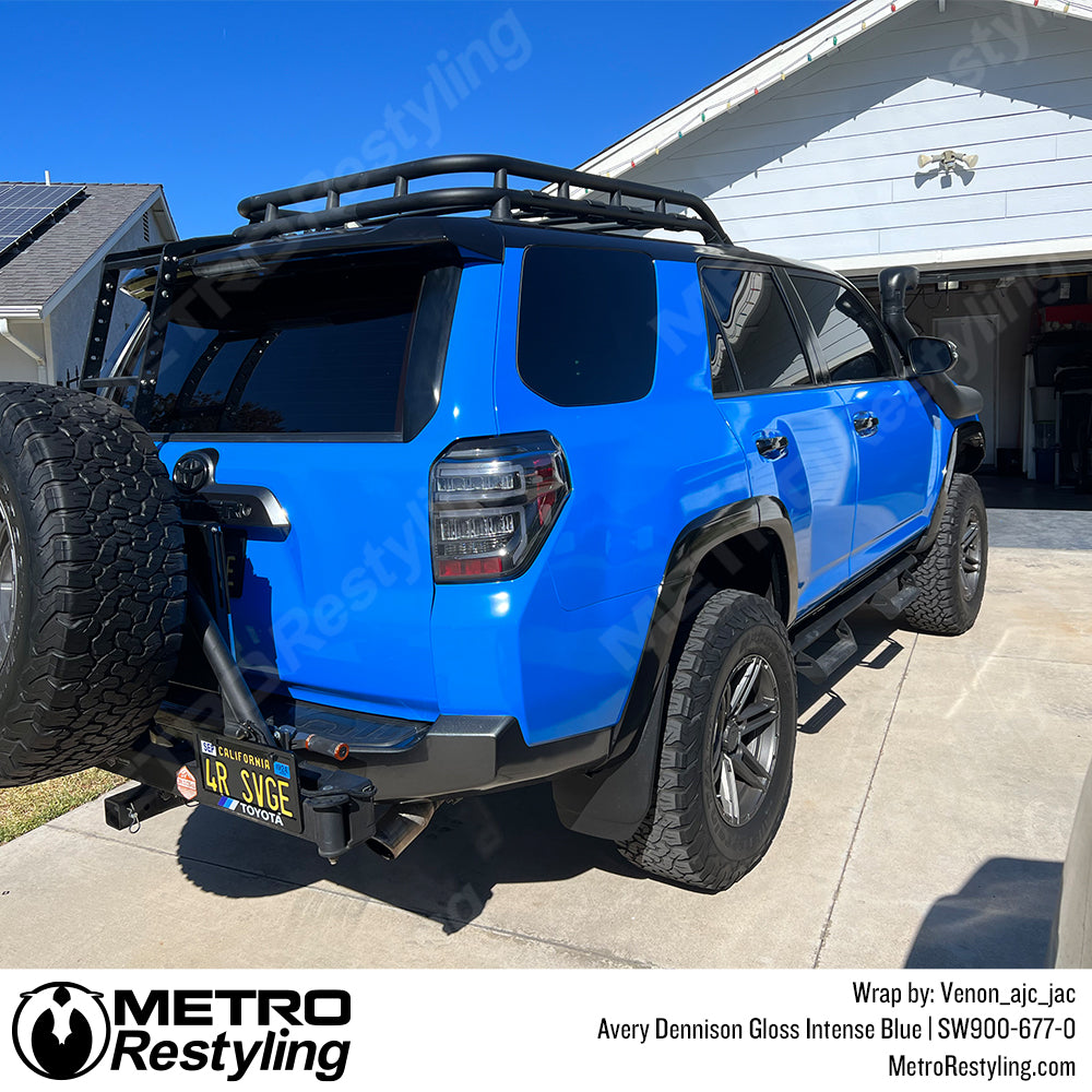 Gloss Intense Blue Toyota 4Runner Vinyl Wrap