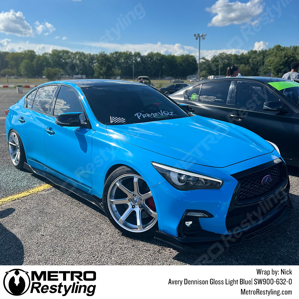 Avery Gloss Light blue Infiniti Vinyl Wrap