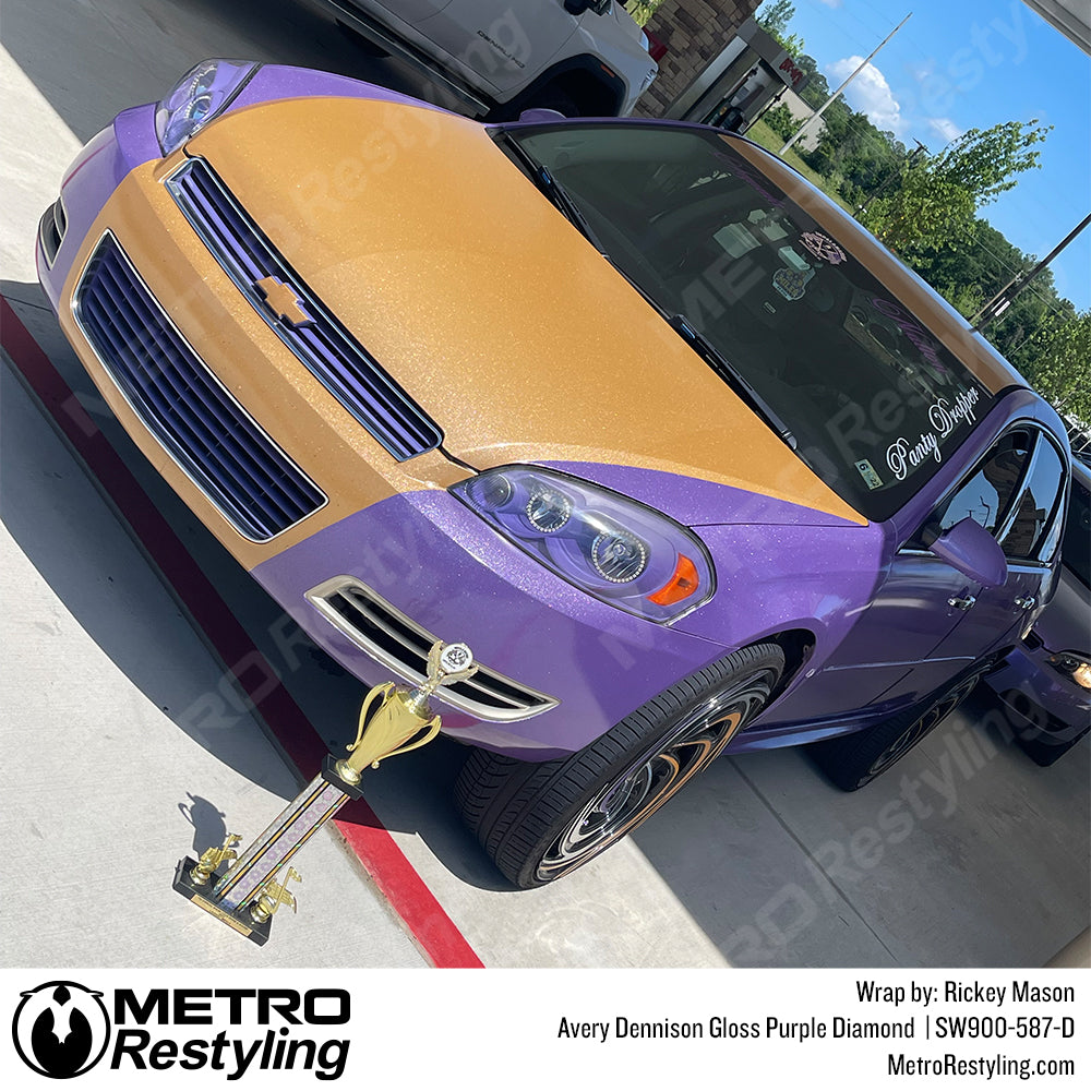 Purple Diamond Chevy Impala Vinyl Wrap