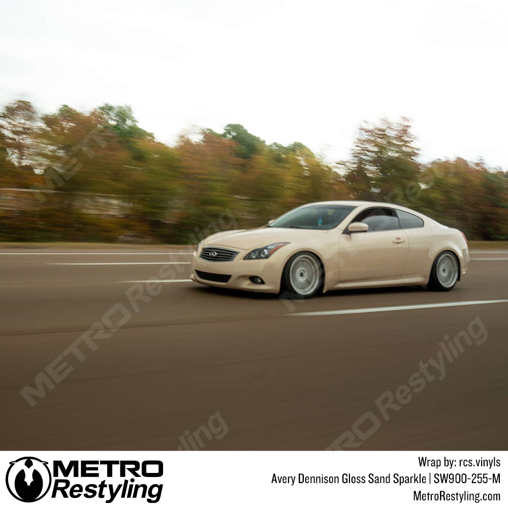 Gloss Sand Sparkle Infiniti G37 Vinyl Wrap