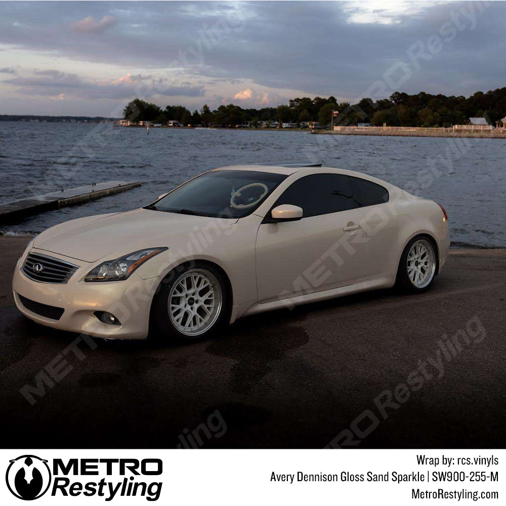 Gloss Sand Sparkle Infiniti G37 Vinyl Wrap