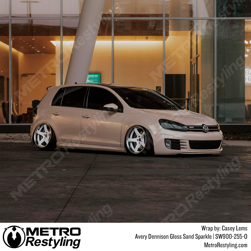 Gloss Sand Sparkle Volkswagen GTI Vinyl Wrap