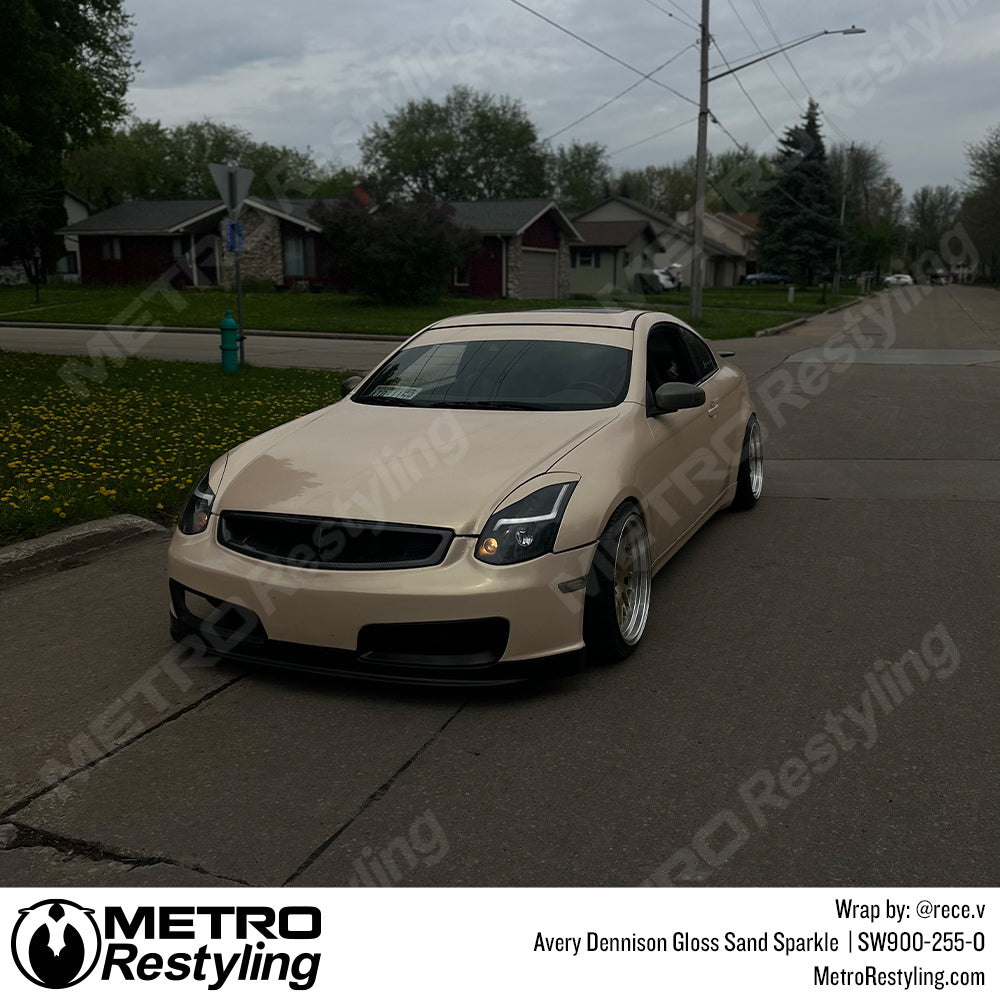 Gloss Sand Sparkle Infiniti G35 Vinyl Wrap