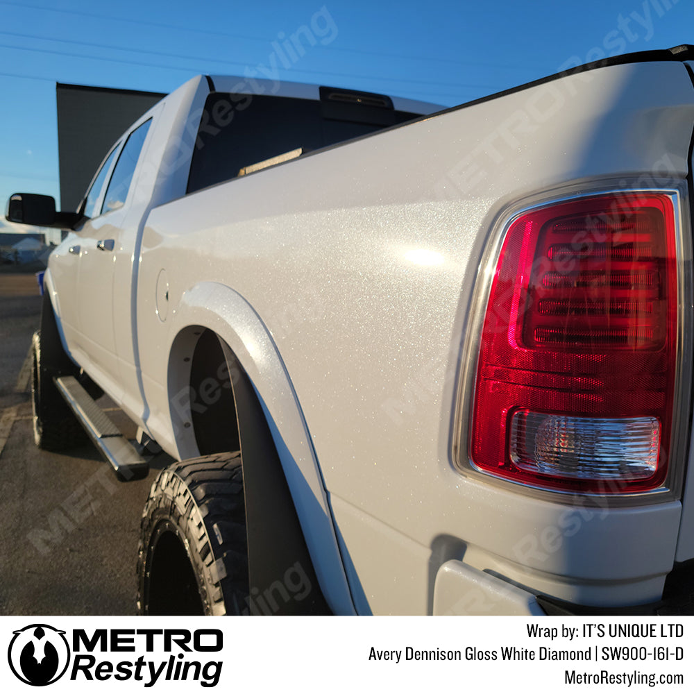 Dodge White Diamond Vinyl
