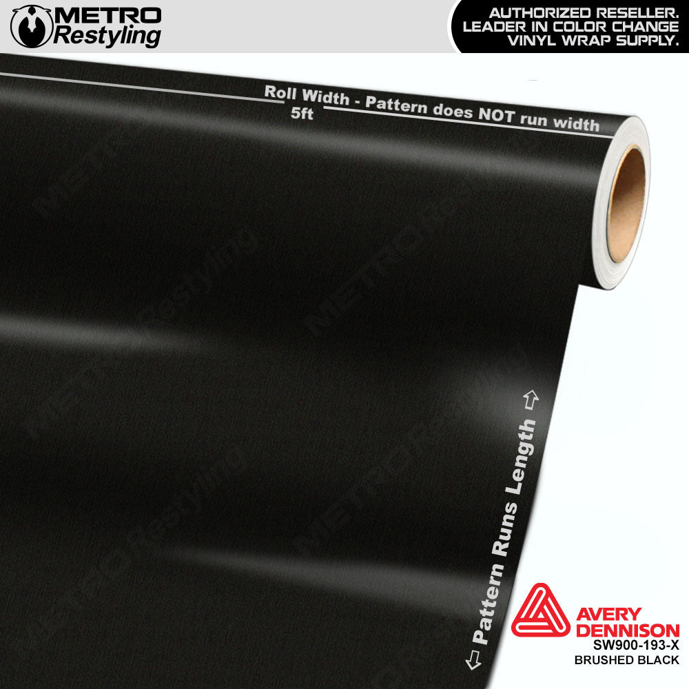 Avery Dennison SW900 Brushed Black Metallic Vinyl Wrap