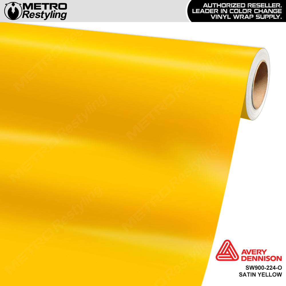 Avery Dennison SW900 Satin Yellow Vinyl Wrap