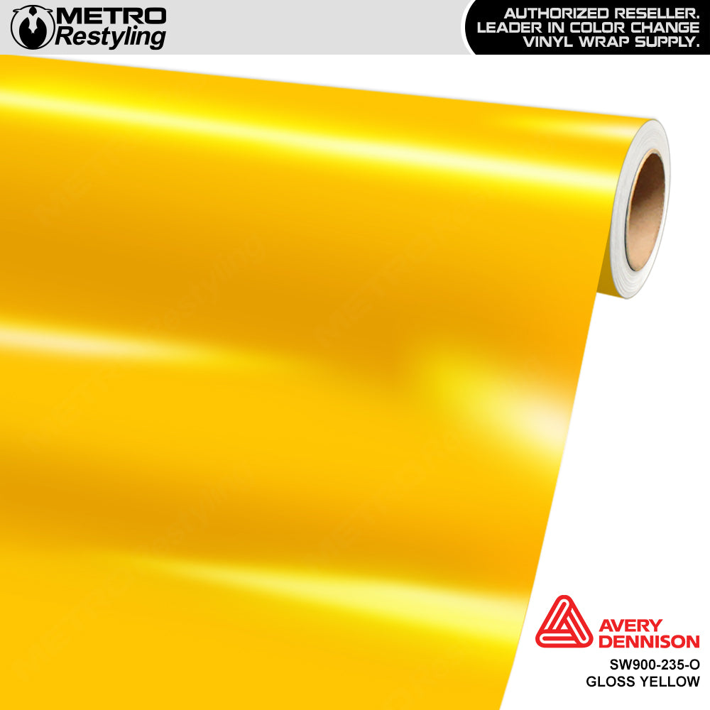 Avery Dennison SW900 Gloss Yellow Vinyl Wrap