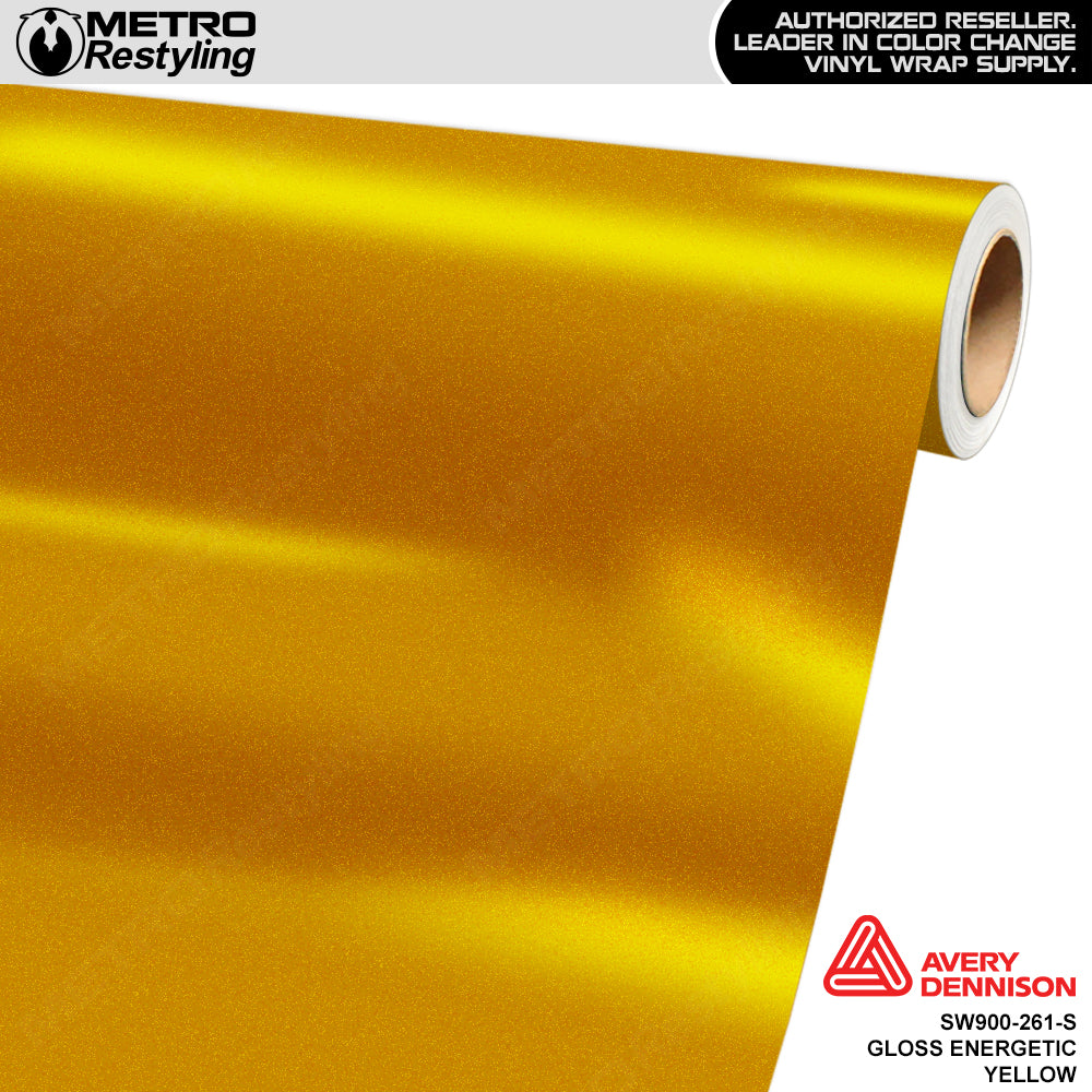 Avery Dennison SW900 Satin Energetic Yellow Vinyl Wrap