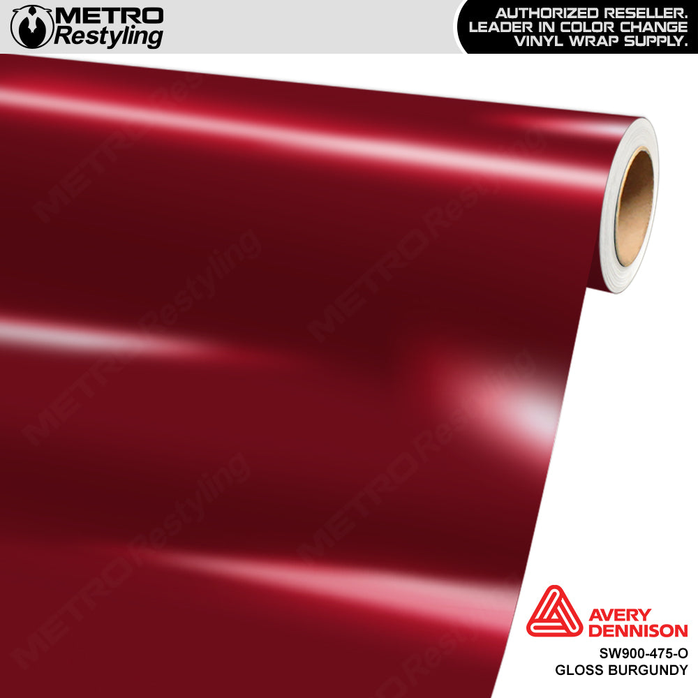 Avery Dennison SW900 Gloss Burgundy Vinyl Wrap