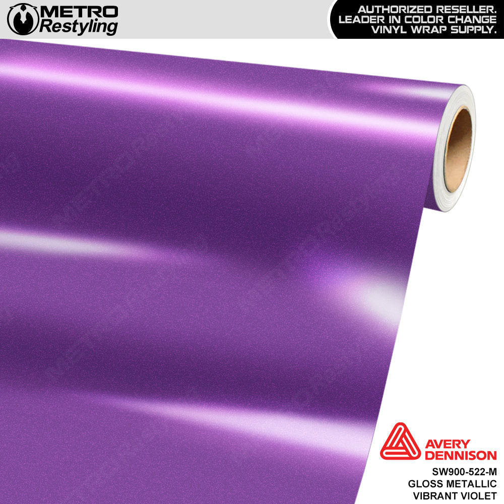 Avery Dennison SW900 Gloss Metallic Vibrant Violet Vinyl Wrap | SW900-522-M