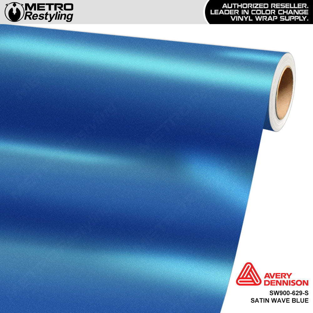 Avery Dennison SW900 Satin Wave Blue Vinyl Wrap