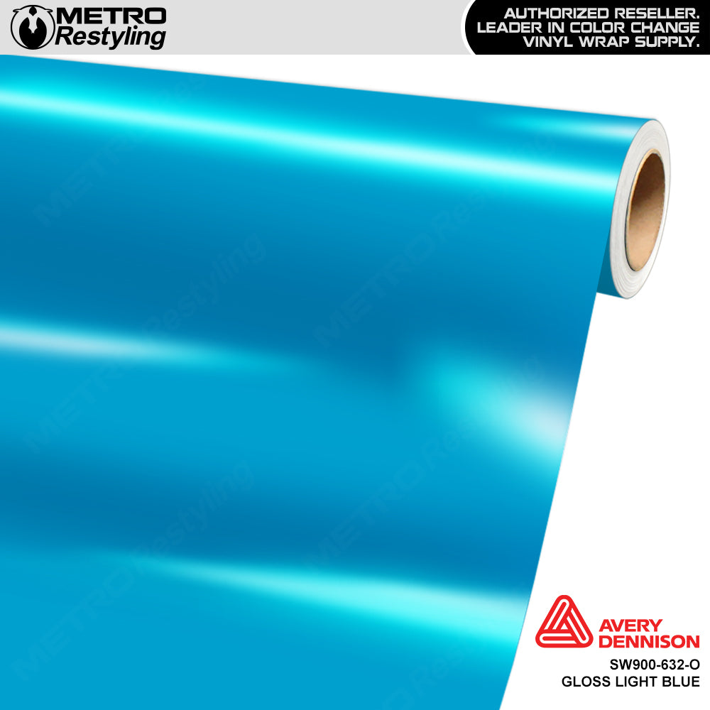 Avery Dennison SW900 Gloss Light Blue Vinyl Wrap