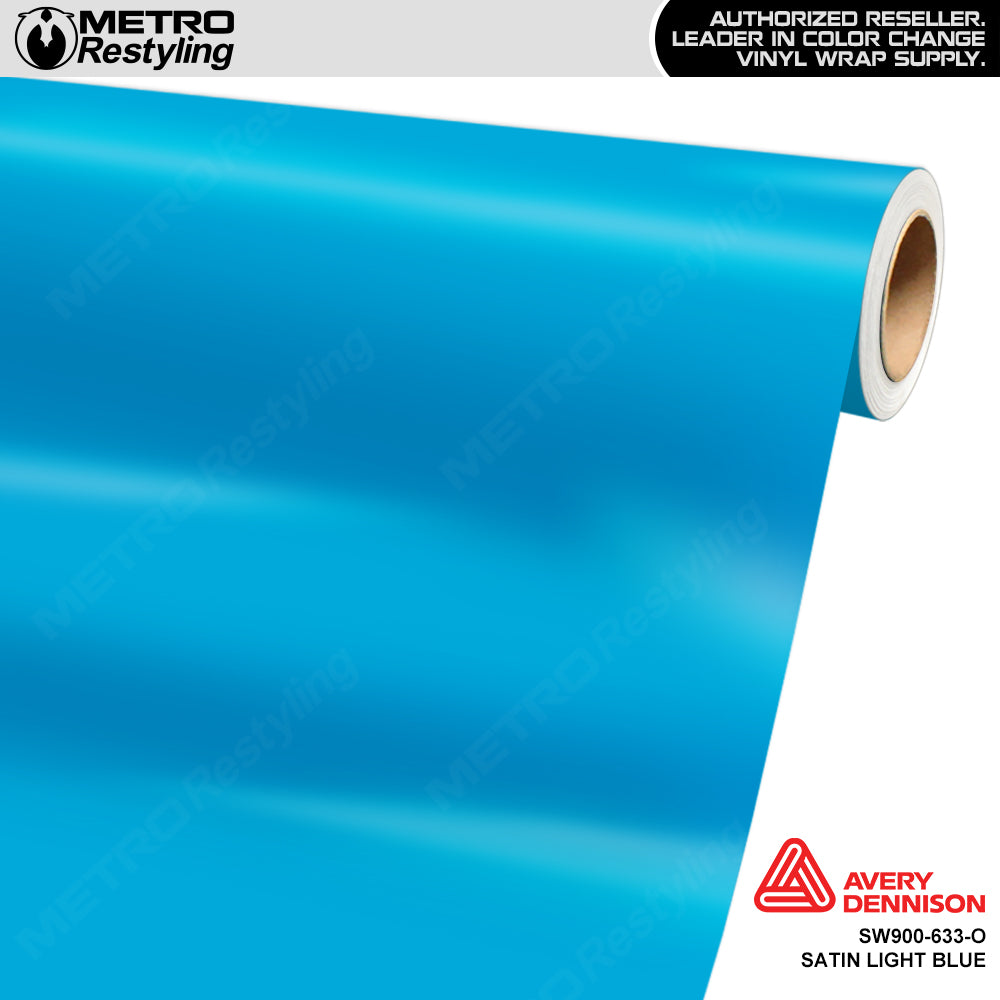 Avery Dennison SW900 Satin Light Blue Vinyl Wrap