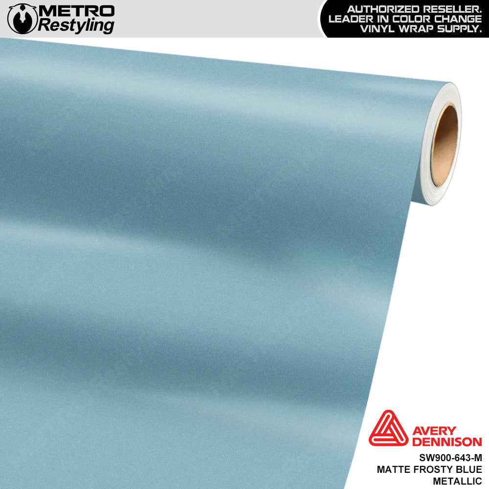 Avery Dennison SW900 Matte Frosty Blue Metallic Vinyl Wrap