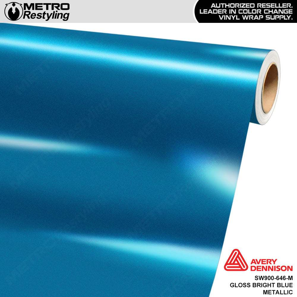 Avery Dennison SW900 Gloss Bright Blue Metallic Vinyl Wrap