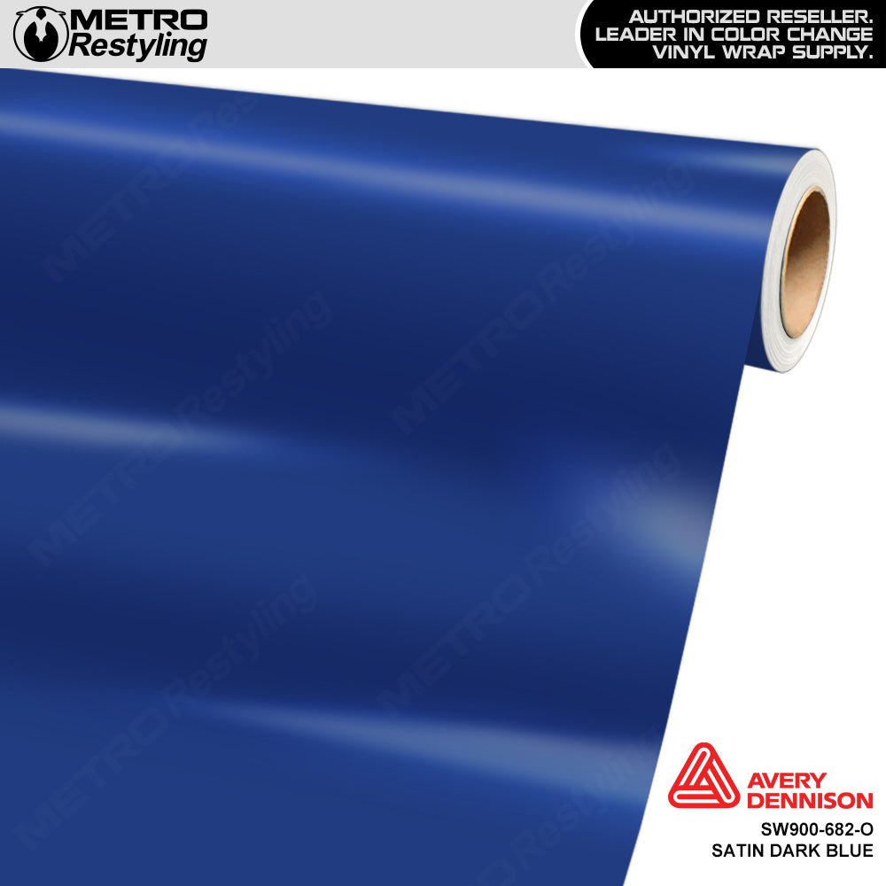 Avery Dennison SW900 Satin Dark Blue Vinyl Wrap