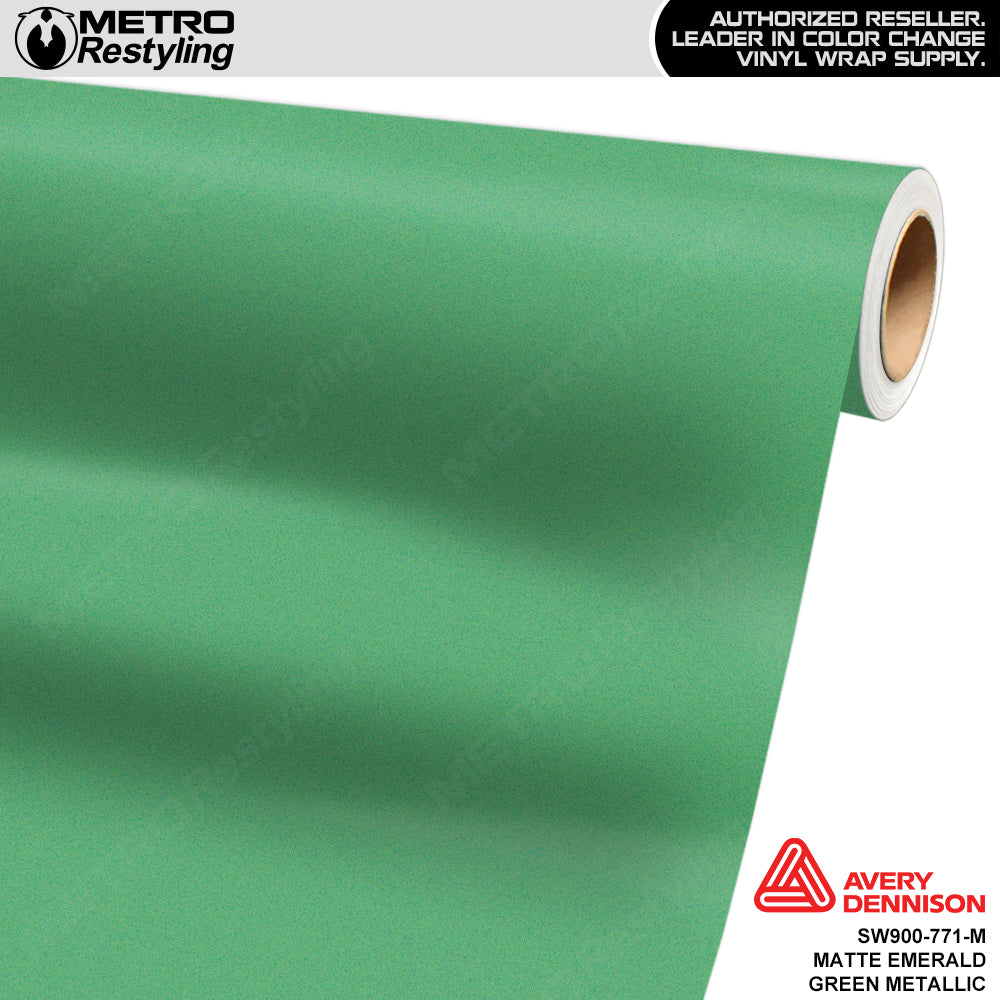 Avery Dennison SW900 Matte Emerald Green Metallic Vinyl Wrap