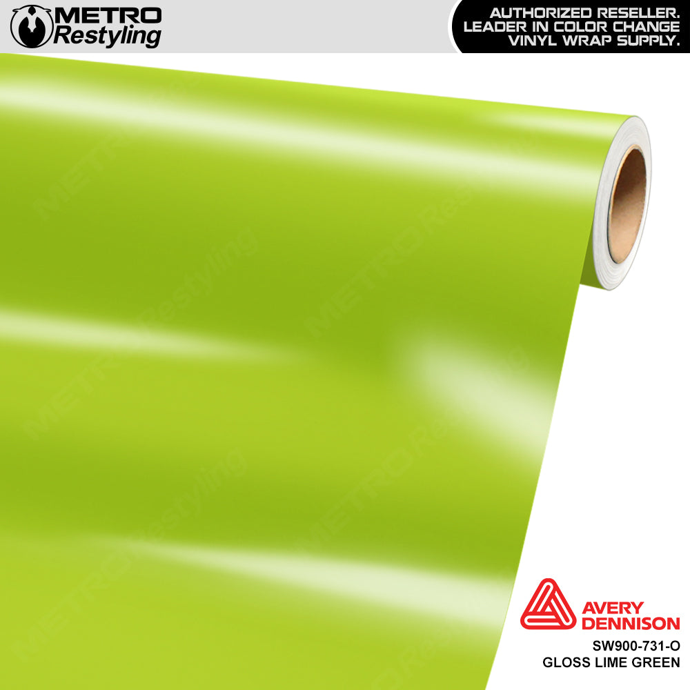 Avery Dennison SW900 Gloss Lime Green Vinyl Wrap
